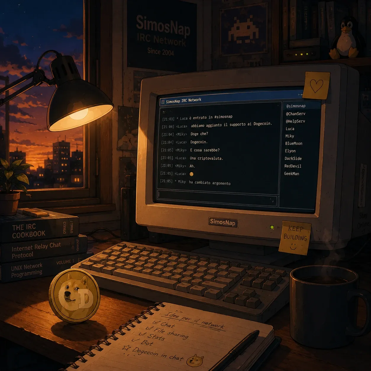 Ho aggiunto i Dogecoin in chat. E rifarei tutto da capo