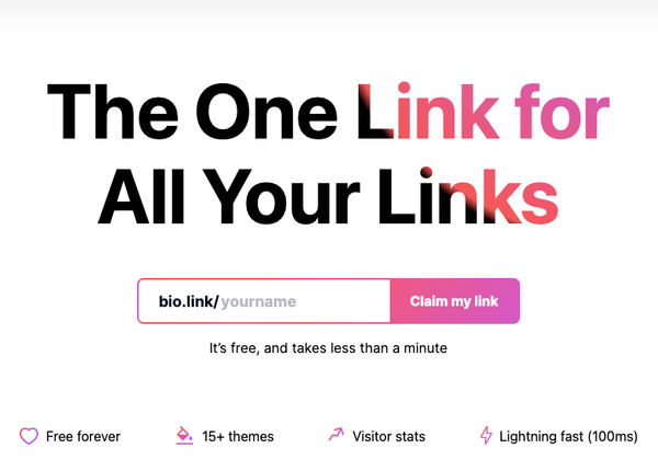 Bio.link link in bio per il tuo account